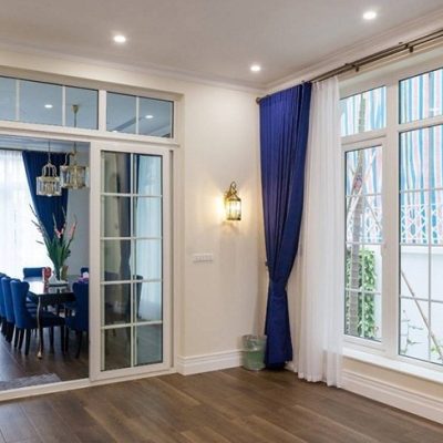 Cửa Nhôm Xingfa 2 Cánh Kết Hợp Nan Hộp